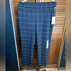 Striped Navy Cropped Pants